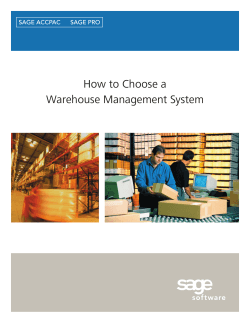 How to Choose a Warehouse Management System