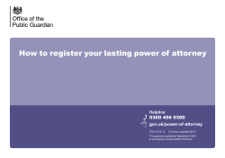 8 How to register your lasting power of attorney ( 0300 456 0300