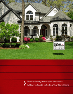 The ForSaleByOwner.com Workbook: A How-To Guide to Selling Your Own Home