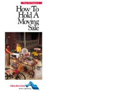 HowTo Hold A Moving Sale
