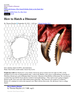 How to Hatch a Dinosaur