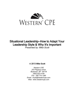Situational Leadership—How to Adapt Your Leadership Style &amp; Why It's Important 