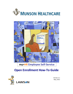 Open Enrollment How-To Guide my&gt; HR