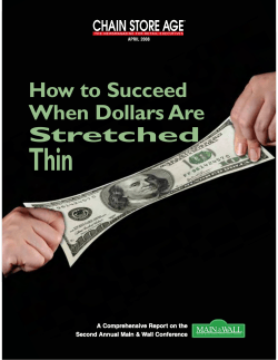 Thin How to Succeed When Dollars Are Stretched
