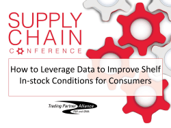 How to Leverage Data to Improve Shelf In-stock Conditions for Consumers