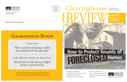 of How to Protect Tenants Homes Clearinghouse Review