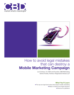 How to avoid legal mistakes that can destroy a Mobile Marketing Campaign
