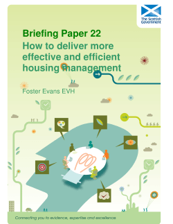 Briefing Paper 22 How to deliver more effective and efficient