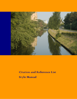 Citation Citation and and and Reference List