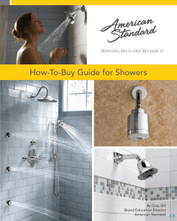 How-To-Buy Guide for Showers Bathrooms, they’re what life’s made of