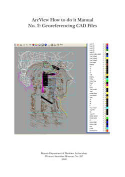 ArcView How to do it Manual No. 2: Georeferencing CAD Files