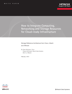 How to Integrate Computing, Networking and Storage Resources for Cloud-ready Infrastructure
