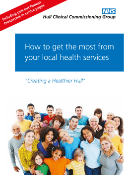 How to get the most from your local health services e pages