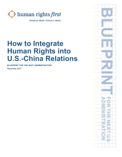 How to Integrate Human Rights into U.S.-China Relations