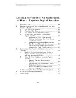 Looking For Trouble: An Exploration of How to Regulate Digital Searches