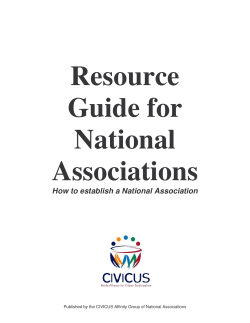 Resource Guide for National