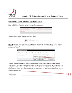 How to Fill Out an Internal Event Request Form