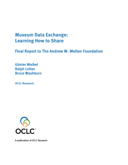 Museum Data Exchange: Learning How to Share