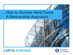 How to Survive Hard Times A Partnership Approach