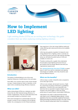 How to Implement LED lighting