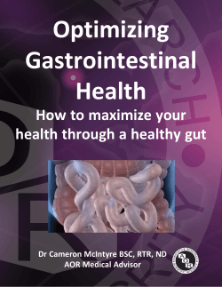 Optimizing Gastrointestinal Health How to maximize your