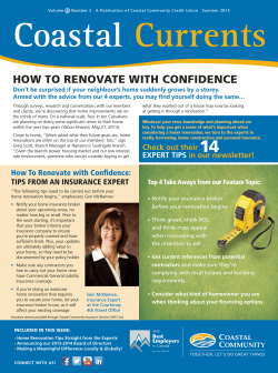 how to renovate with confidence - Coastal Community Credit Union