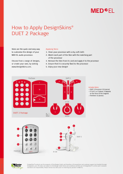 How to Apply DesignSkins  DUET 2 Package ®