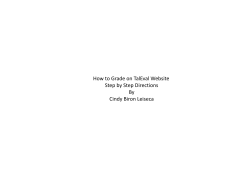 How to Grade on TalEval Website Step by Step Directions By Cindy Biron Leiseca