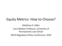 Equity Metrics: How to Choose?
