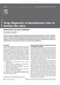 Drug–diagnostic co-development: how to