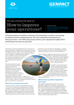 How to improve your operations? Are you missing the boat on