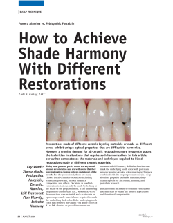How to Achieve Shade Harmony With Different Restorations