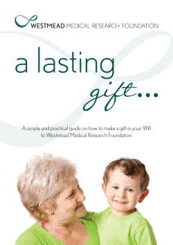 a lasting gift...