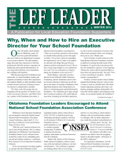 LEF LEADER O THE Why, When and How to Hire an Executive