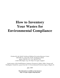 How to Inventory Your Wastes for Environmental Compliance