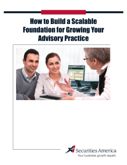 How to Build a Scalable Foundation for Growing Your Advisory Practice
