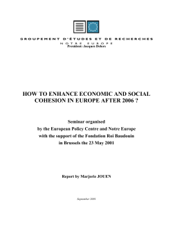 HOW TO ENHANCE ECONOMIC AND SOCIAL