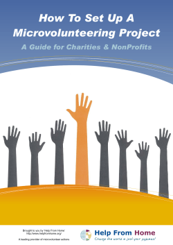 How To Set Up A Microvolunteering Project Help From