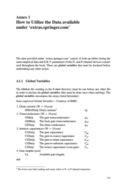 How to Utilize the Data available under &lsquo;extras.springer.com&rsquo; Annex 1