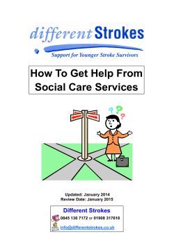 How To Get Help From Social Care Services Different Strokes Updated: January 2014