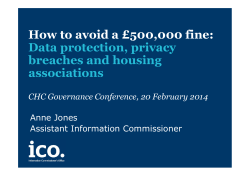 How to avoid a £500,000 fine: Data protection, privacy breaches and housing associations