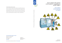 How to design safe machine control systems – a guideline to