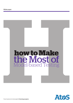 H the Most of how to Make Model-based Testing