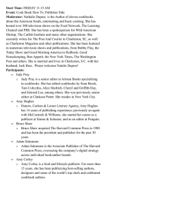 Start Time: Event: Moderator: