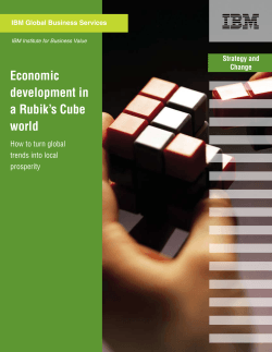 Economic development in a Rubik’s Cube world