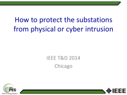 How to protect the substations from physical or cyber intrusion Chicago
