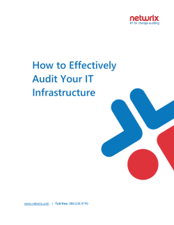 How to Effectively Audit Your IT Infrastructure