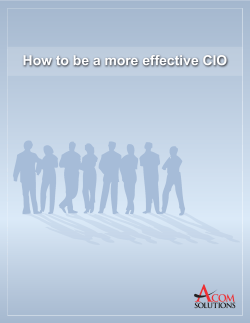 How to be a more effective CIO