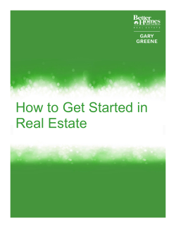 How to Get Started in Real Estate 1