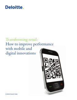 Transforming retail: How to improve performance with mobile and digital innovations